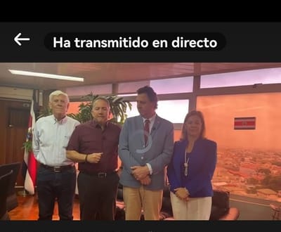 El video, publicado por la Municipalidad de Santa Ana, fue borrado minutos después de emitido. Captura de pantalla