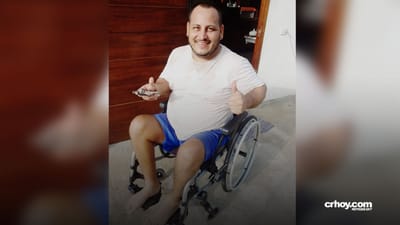 Hombre intentó escapar de abejas y caminó 5 metros pese a usar silla de ruedas