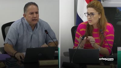 Juan José Vargas, alcalde de Santa Ana y María Paula Villarreal, presidenta del Concejo Municipal. Captura de pantalla/Facebook