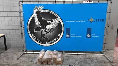 Incautación de droga en el puerto de Róterdam, en Páises Bajos. Foto: Ministerio Público de Países Bajos