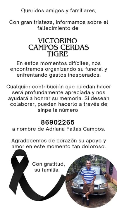 Familia de adulto mayor pide ayuda de la ciudadanía para colaborar con gastos fúnebres