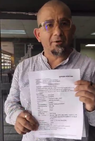Sojo presentó la denuncia ante los Tribunales de Justicia.