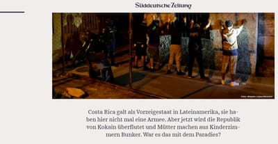Publicación realizada por el diario alemán este 28 de noviembre. Captura de pantalla. Süddeutsche Zeitung