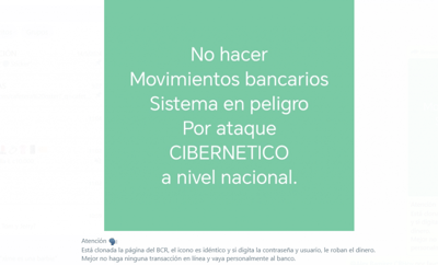 Este mensaje es falso.