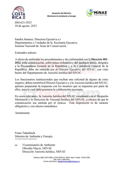 Directriz de Franz Tattenbach