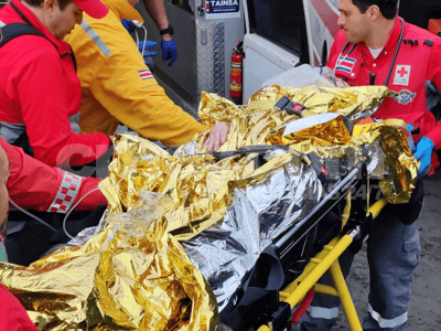 Paola Amador, única sobreviviente del accidente aéreo, fue rescatada este martes 26 de noviembre. Foto: Carlos Castro/CRH