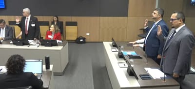 Comparecencia del exdirector de Guardacostas, Martín Aras, el ministro de Seguridad Mario Zamora y el cuestionado viceministro, Manuel Jiménez Steller.