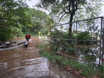 Inundaciones en Filadelfia, Guanacaste. (CRH).