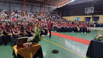 Homenaje a estudiante en Liceo Otilio Ulate Blanco, ubicado en San Isidro de Alajuela