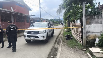 Ataque a policías en Limón. Fotografía: Ministerio de Seguridad Pública