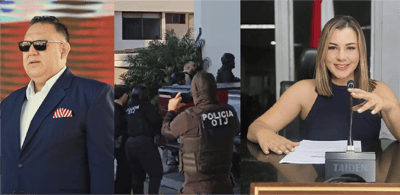 Leslye Bojorges, diputado del PUSC y Gabriela Jiménez Corrales, alcaldesa de San Ramón. CRH