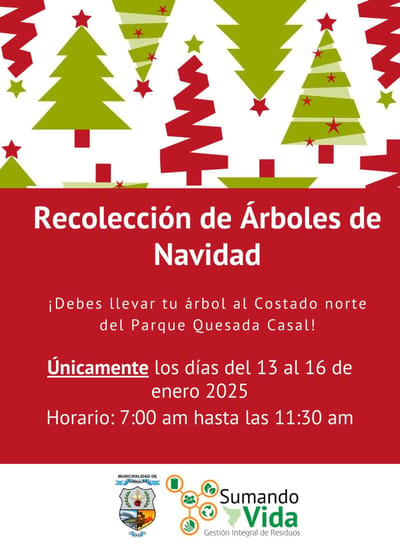 Campaña para reciclar árboles de navidad