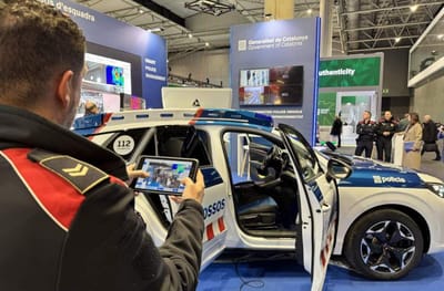Vehículo de los Mossos d'Esquadra hiperconectado, una de las novedades del MWC