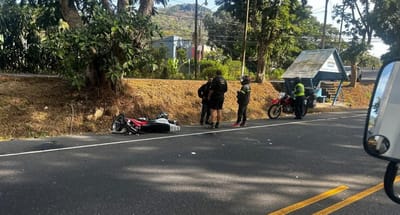Peatón resulta herido de gravedad tras ser atropellado por motociclista en Palmares