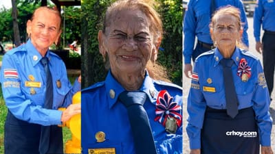 Doña Carmen, la bombera de 90 años que inspira a Tilarán: "Cuando Diosito me lleve, me llevará a la estación del Cielo"