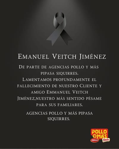 Algunos comercios ubicados en Siquirres también dedicaron sentidas palabras en redes sociales para despedir al joven educador