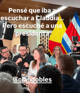 Carlos Alvarado realizó publicación ante precandidatura de Claudia Dobles. Foto: tomada de Instagram