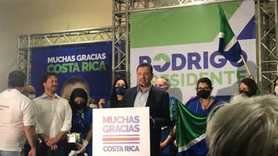 Rodrigo Chaves, presidente de la República, cuando fue electo mandatario en abril de 2022. Archivo CRH