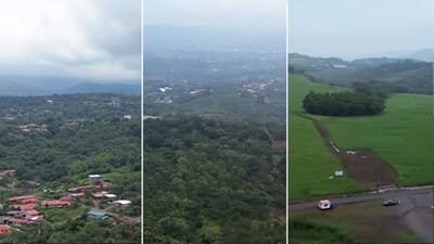 Tomas aéreas captadas por la Asociación Procarretera a San Carllos el 24 de junio de 2025. Foto: Video Asociación Procarretera a San Carlos