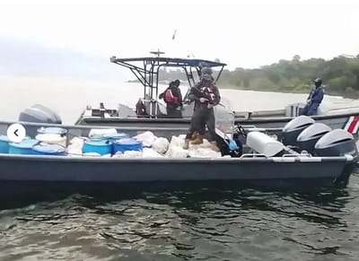 Decomiso de droga de los hondureños en Limón