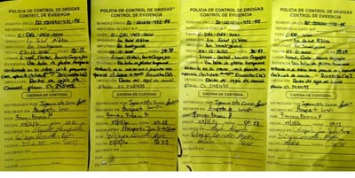 Evidencia de droga encontrada en el camión que andaba Ortega Rodriguez