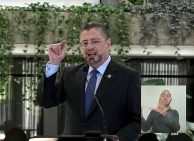 Rodrigo Chaves, presidente de la República, en conferencia de prensa este 20 de agosto de 2025. Captura de pantalla/Casa Presidencial