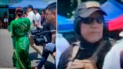 Eduardo Guzmán, Inca 17, como parte de la Unidad Especial de Intervención (IUEI) siguiendo al presidente Chaves.