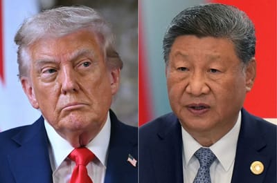 Donald Trump, presidente de EE.UU. y Xi Jinping, mandatario chino. AFP