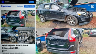 Así apareció el carro de Ligia, mujer desaparecida en San Carlos: en redes anunciaron su venta de repuestos