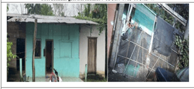 Esta es la casa que utiliza la mujer para la venta de droga, según las investigaciones.