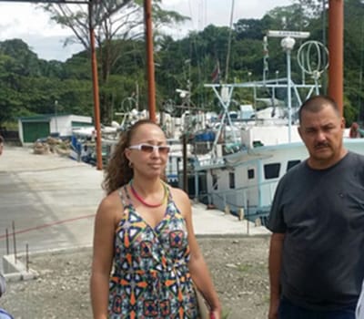 Anita Mc Donald y alias Macho Coca en el 2015.