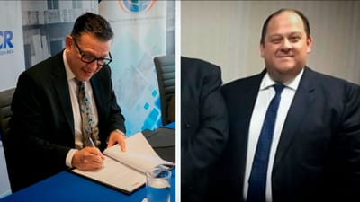 Juan Carlos Bolaños Azofeifa, exgerente de Banca Corporativa y Álvaro Camacho de la O, ex subgerente de la misma oficina
