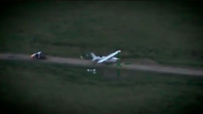 Esta avioneta fue captada por uno de los aviones del Servicio de Vigilancia Aérea cuando se abastecía en una pista clandestina, en Guanacaste.