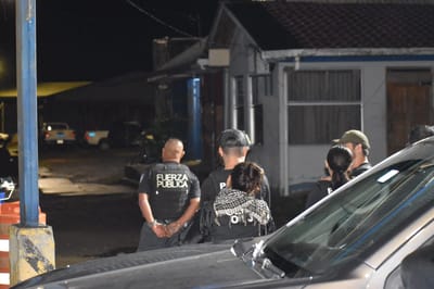 Policía detenido por caso Talibanes. Foto: Carlos Castro