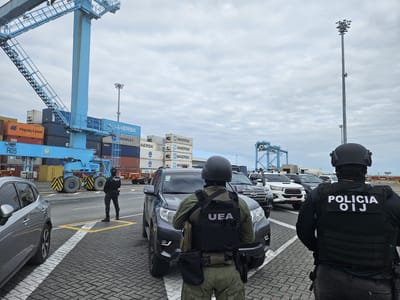 Allanamientos previos efectuados por la UEA y el OIJ en APM Terminals. Archivo CRH