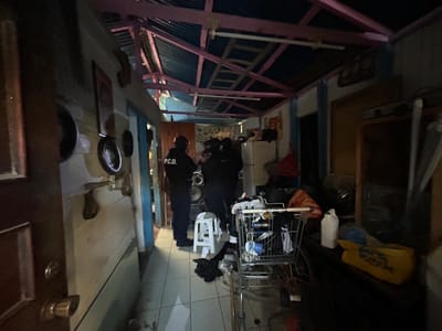 Imágenes de los allanamientos realizados en Cartago. Foto: PCD