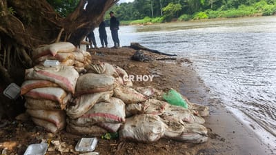 Material decomisado en zonas de explotación ilegal de oro. Foto: Guillermo Solano - MSP