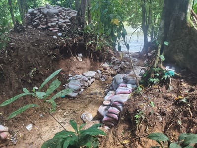 Los grupos criminales operan en la margen del río San Juan.