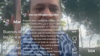 Uno de los investigados de apellidos Villalobos Gardela publicó su versión en las redes sociales.