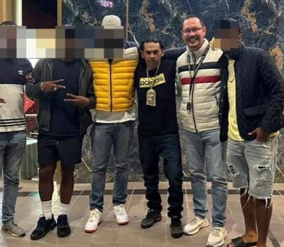 Celso Gamboa y Pecho de Rata el día que salió de prisión en 2024