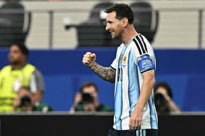 Lionel Messi, figura de Argentina. AFP