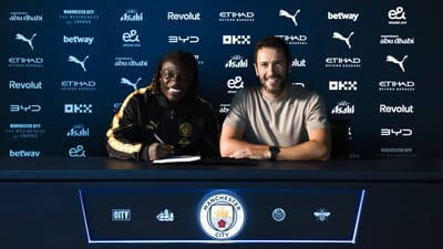 Jeremy Doku, jugador belga del Manchester City. Foto: Manchester City