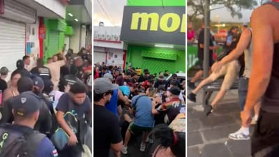 Imágenes de los videos en redes sociales. 