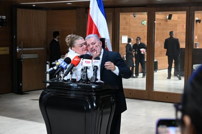 José Miguel Villalobos y Kattia Calvo, diputados del PPSO. Cortesía