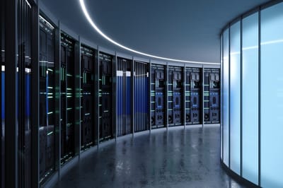 Ilustración del interior de un data center. AFP