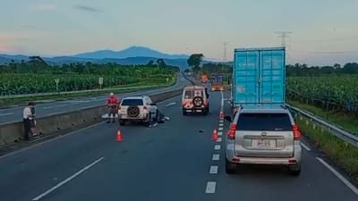 Escena del accidente.