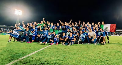 Cartaginés celebra victoria ante Saprissa.