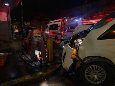 Escena del choque.