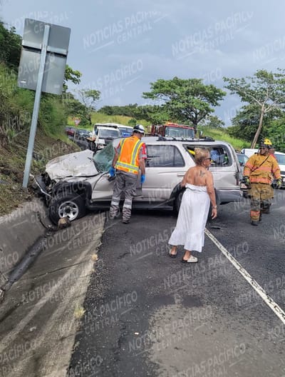 Accidente sobre ruta 27.
