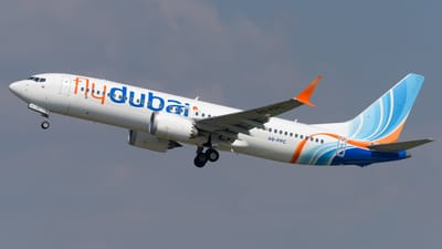 Avión de FlyDubai. Tomada de FlyDubai/Facebook